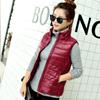 New in autumn and winter, genuine ultra-thin women's down jacket, vest, vest, vest, slender short, large size.