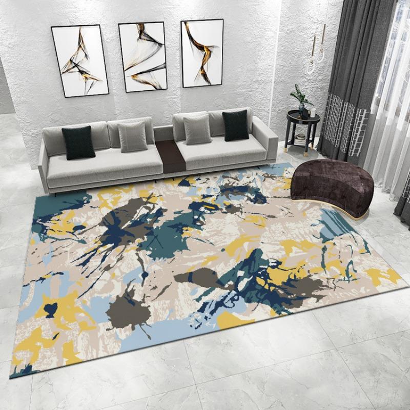 Abstraction Modern Style Print Large Area Rug Non-Slip Wear-resistant Carpet for Living Room Bedroom Soft Floor Mat Home Decor