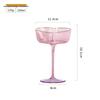 Hammered Pink Gold Rim Heart-shaped Glassware Set: Red Wine, Champagne Flute, Juice, European High-stem Glasses