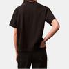 Calvin Klein Felpa con Logo a Spalla Scesa Girocollo Manica Corta T-Shirt Top da Donna Nera 40WH113-UB1