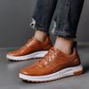 British business men's shoes new casual shoes low-top PU surface shoes sports men's shoes
