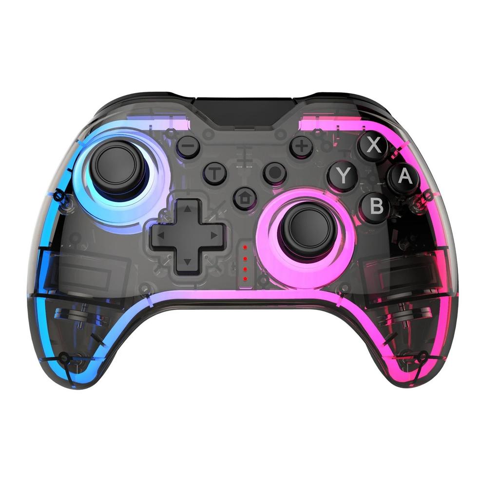 Wireless Switch Bluetooth Game Controller for Switch/Switch 2/PC Programmable Joystick RGB Lighting Dual Vibration Motor Gamepad
