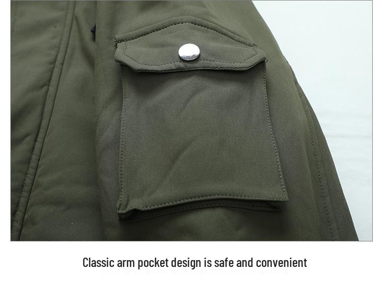 Waterproof Camouflage Winter Work Jacket – Durable, Windproof, Thickened Cotton for Workwear Protection