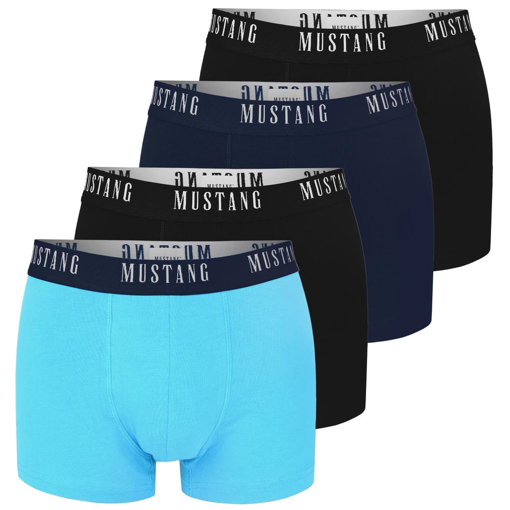 Mustang Men's Boxers 4 Pieces Set Cotton Logo Color