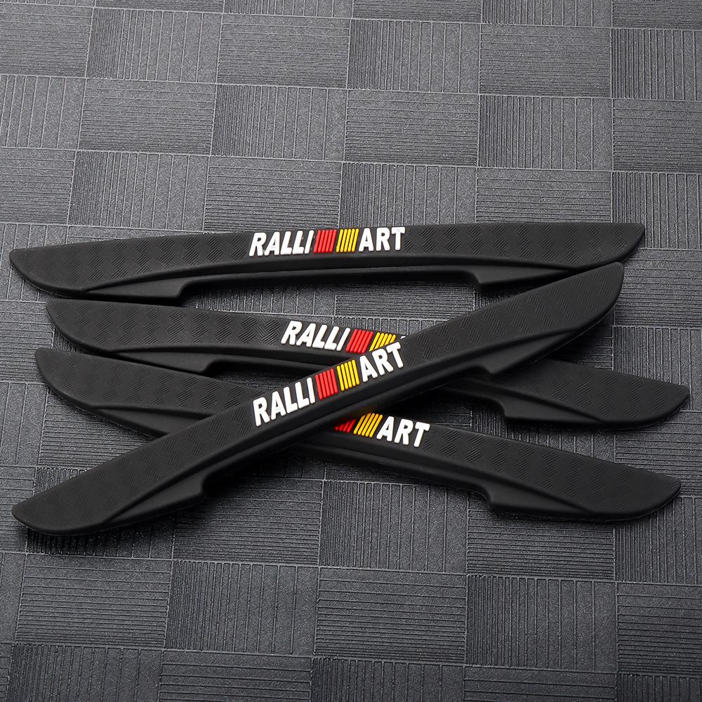 4 Τεμάχια Στυλ Αυτοκινήτου Λωρίδα Προφυλακτήρα Anti-collision για την Άκρη της Πορτας Αυτοκόλλητο Για Mitsubishi Ralliart Lancer L200 Pajero Eclipse ASX Cross