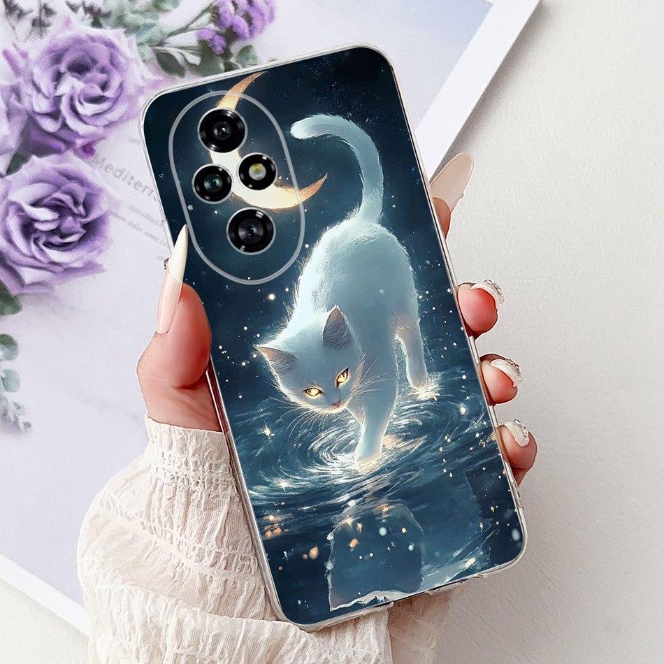 For Honor 200 Pro Honor200 Elegant Floral Butterfly Phone Case For Honor 200 200Pro Soft Silicone TPU Cases
