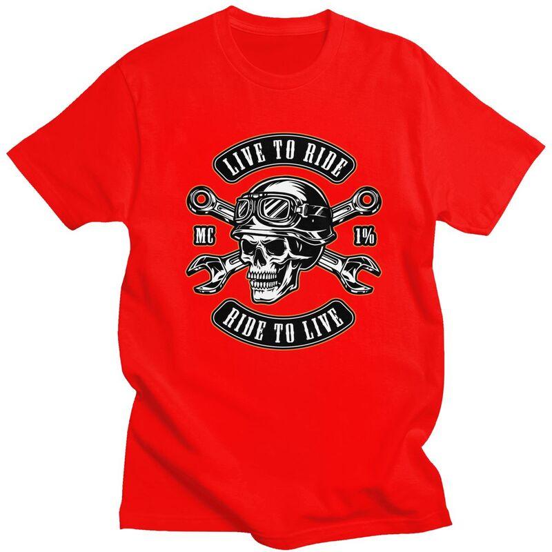 Custom Motorcycle Repair Service T Shirts for Men 100 Cotton Tees Rockabilly Rock Biker Tshirt Fashion Tshirt Clothing