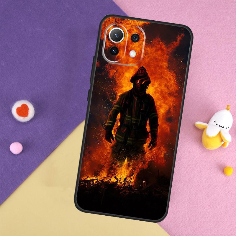 

Firefighter Heroes Fireman Case For Xiaomi 15 Ultra 13 14 14T 11T 12T 13T Pro POCO X7 Pro X3 X5 X6 F5 F6 M6 Pro Cover POCO X6 Pro