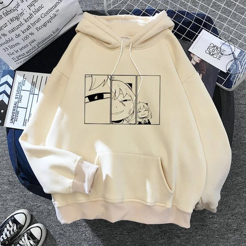 SPY X FAMILY Hoodie Anya Forger Harajuku Kawaii Manga Spyxfamily Sweatshirt Hoody Casual Streetwear Anime Unisex Graphic New