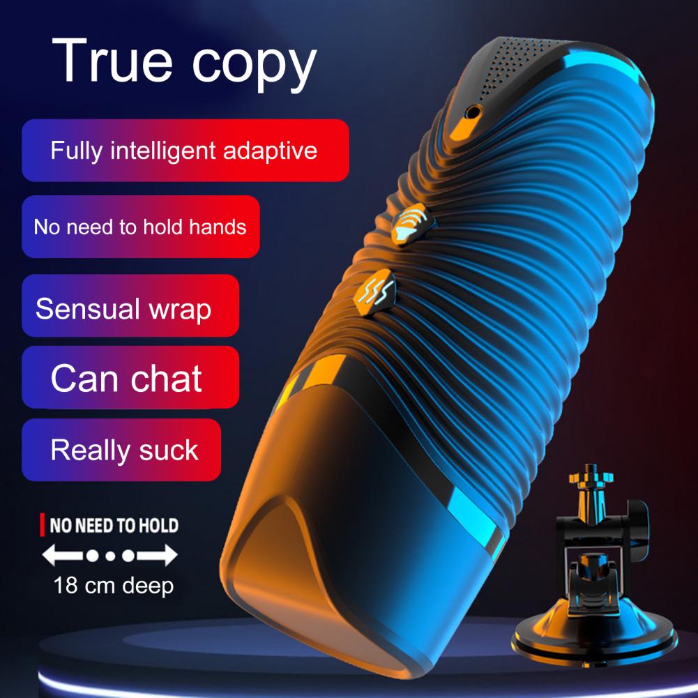 Masturbation Toy Portable Auto Telescopic Electric Sexy Lips Adult Products Masturbators Vagina Masturbation Cup Sex Toy for Men