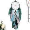 Dream Catcher Hand-woven Colorful Feather Wind Chimes Living Room Bedroom Background Wall Decoration Festival Gifts Home Decor