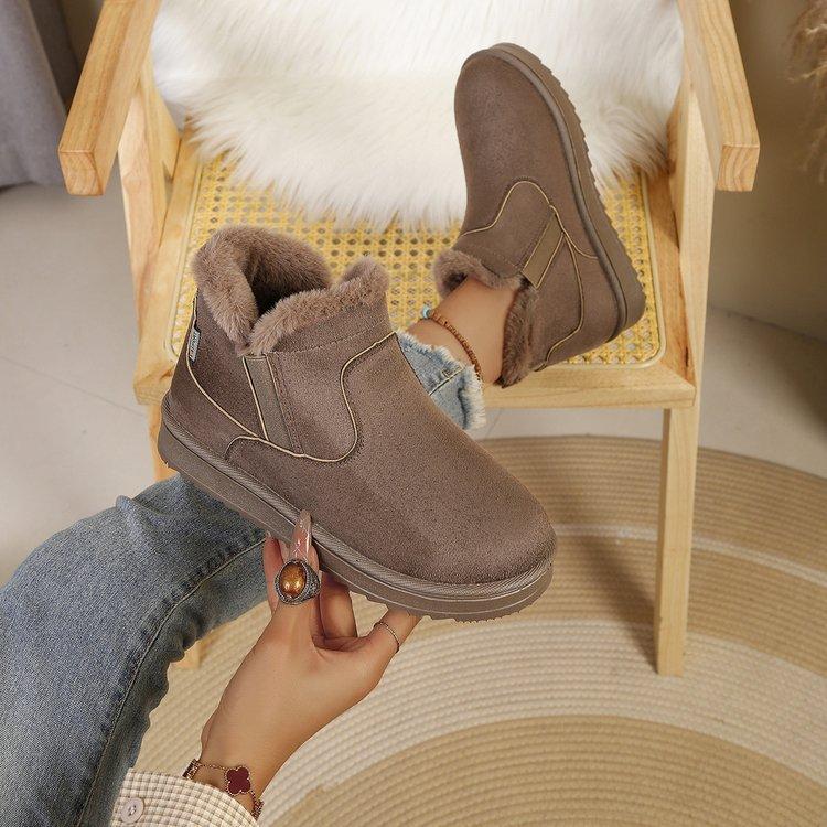 New Women's Shoes Fashion Snow Boots Large Size Comfortable and Wear-resistant Manufacturers Large Size Warm Shoes
