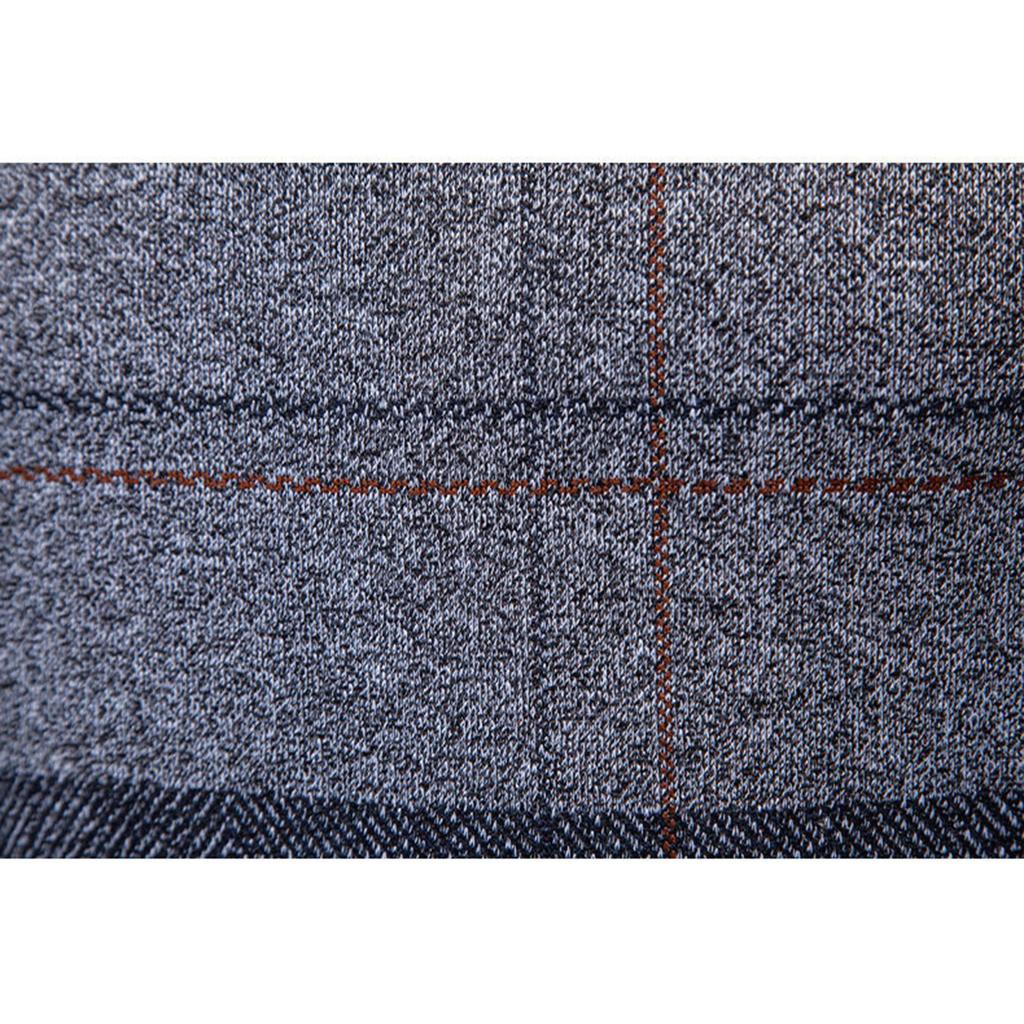 Men's Winter Fleece-Lined Plaid Vest, Pullover, Loose-Fitting Men's Sleeveless Sweater Vest
