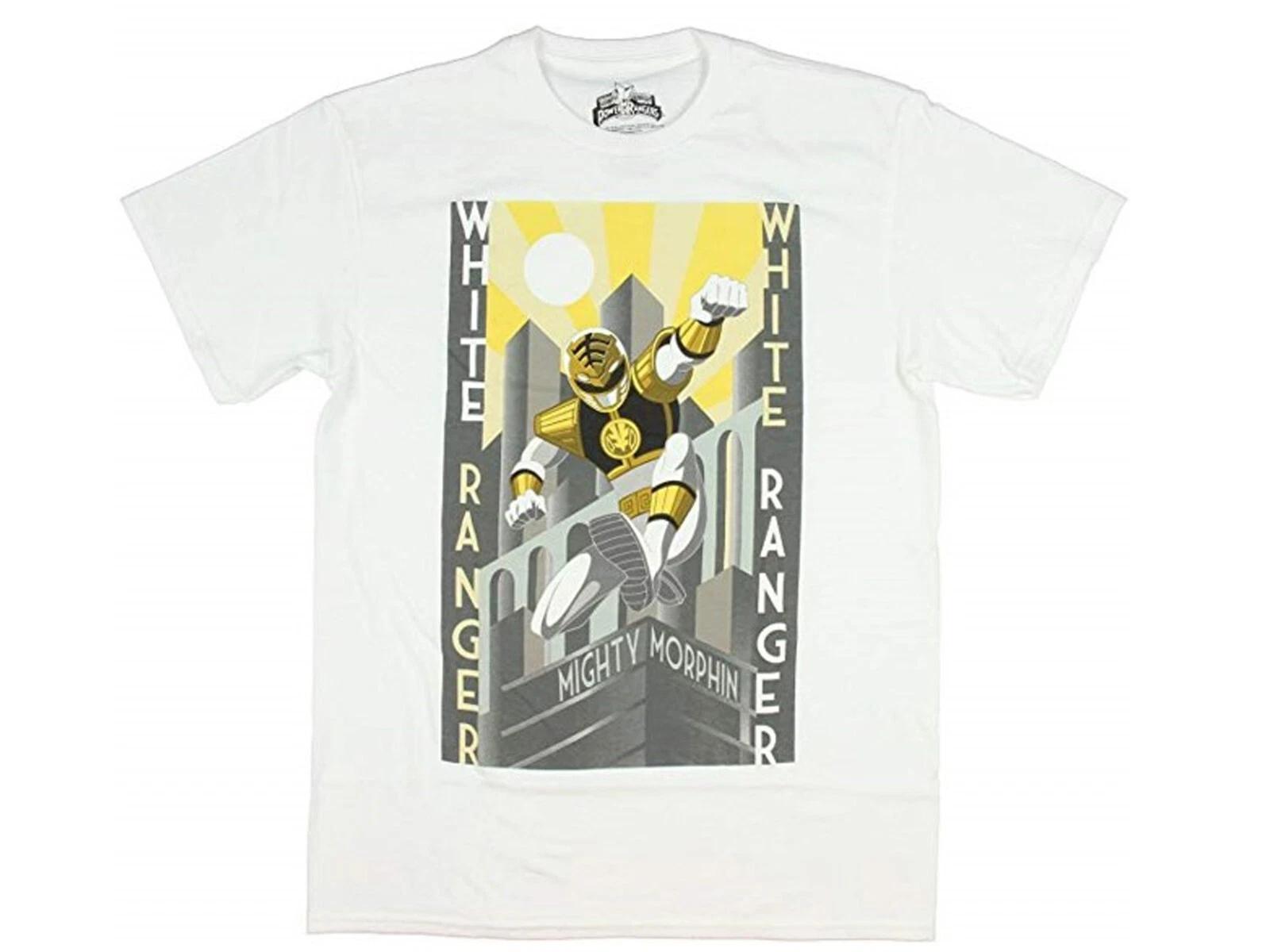 Power Rangers White Ranger Men s T-shirt NEW 2XL