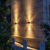 E27 Wall Lamp Aluminium Waterproof Outdoor Up Down Garden Exterior Wall Lighting Porch Stair Corridor Acrylic Sconce Lights