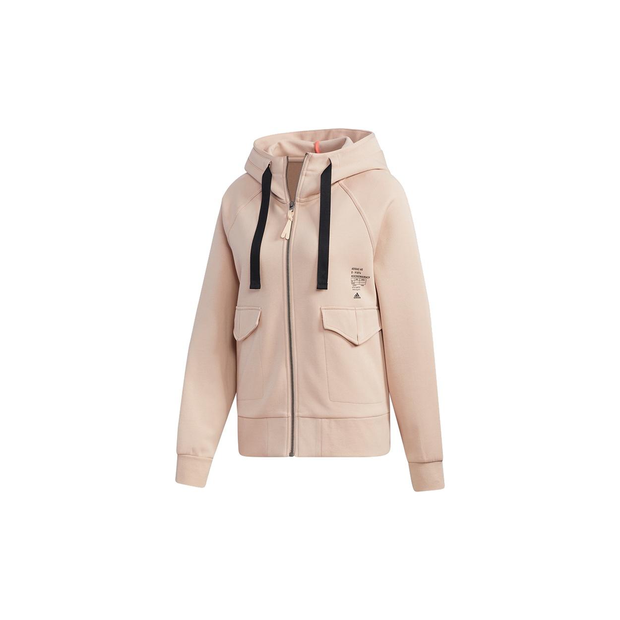 (WMNS) adidas STY KN NEW TT Casual Sports Jacket Pearl Pink Women s GF0155 XL