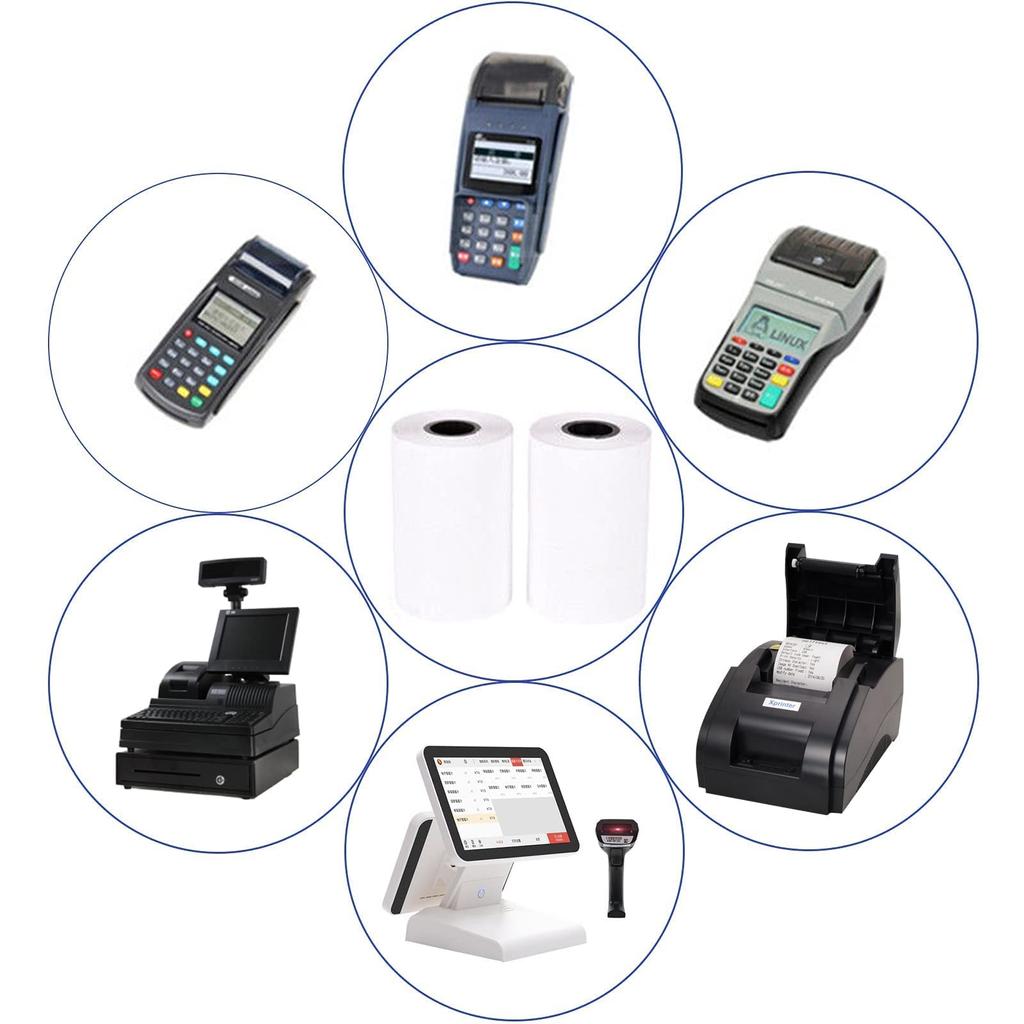 Termal Kağıt Ruloları - BPA FREE - Fiş kağıdı ruloları - Satış Noktası Kasa - Termal yazıcı kağıdı - Kredi Kartı Kağıdı - POS sistemleri için
