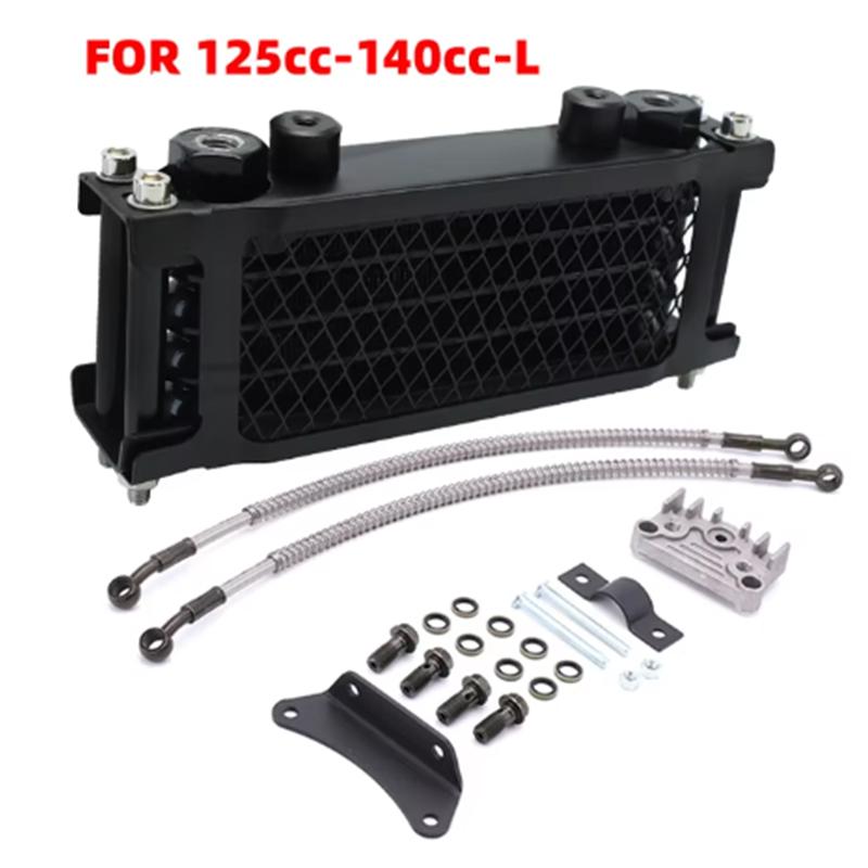 Oil Cooling Cooler Radiator Oil Cooler Set Motorcycle For 50 70 90 110 125 140cc Dirt Bike Monkey Bike DAX Pocket Bike ATV Moto