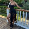 2024 Summer European & American Style Women's Sexy Irregular Wrap Dress