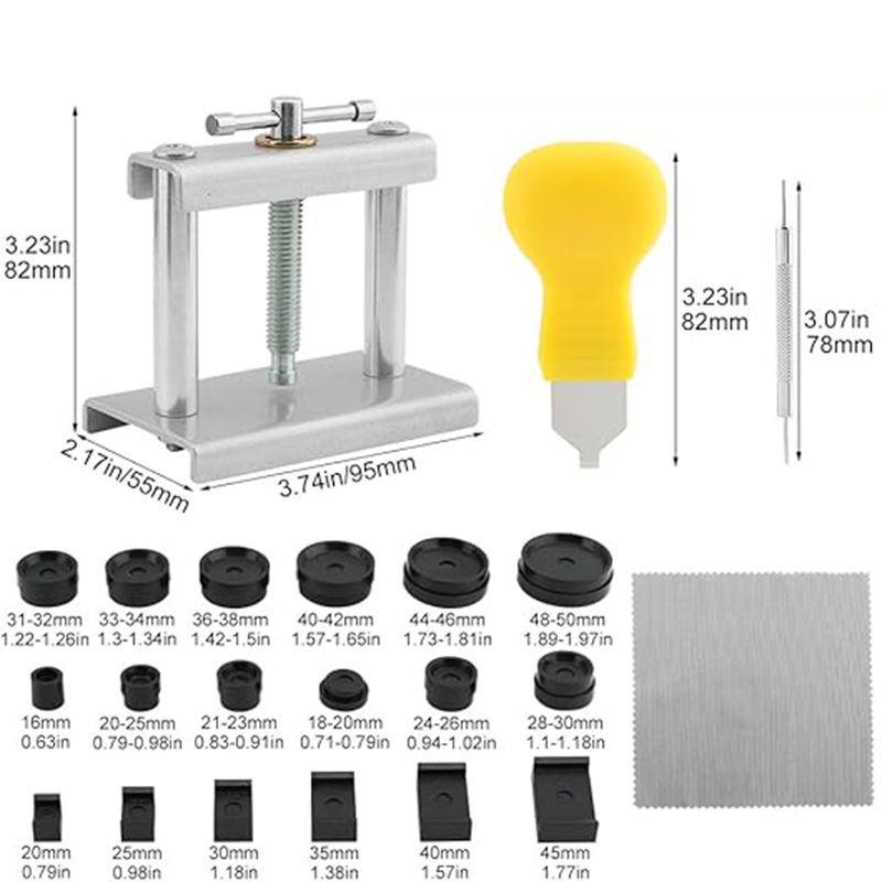 Portable Watch Back Cover Press & Repair Tool Set