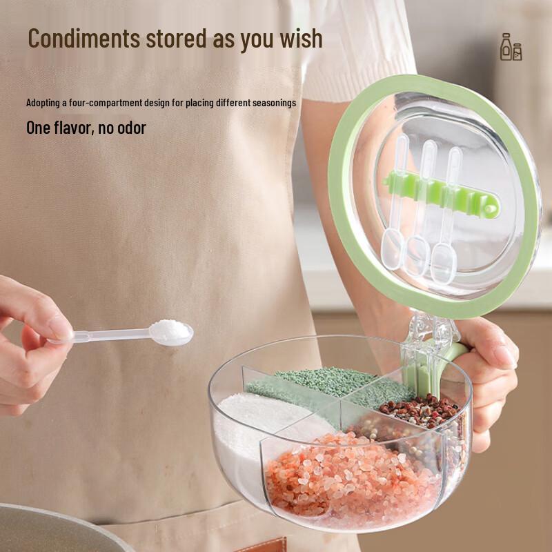 Yingbai 4-Compartment Kitchen Seasoning Organizer