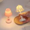 1:12 Dollhouse Miniature Flower Bud Table Lamp Night Light Furniture Home Model Decor Toy Doll House Accessories