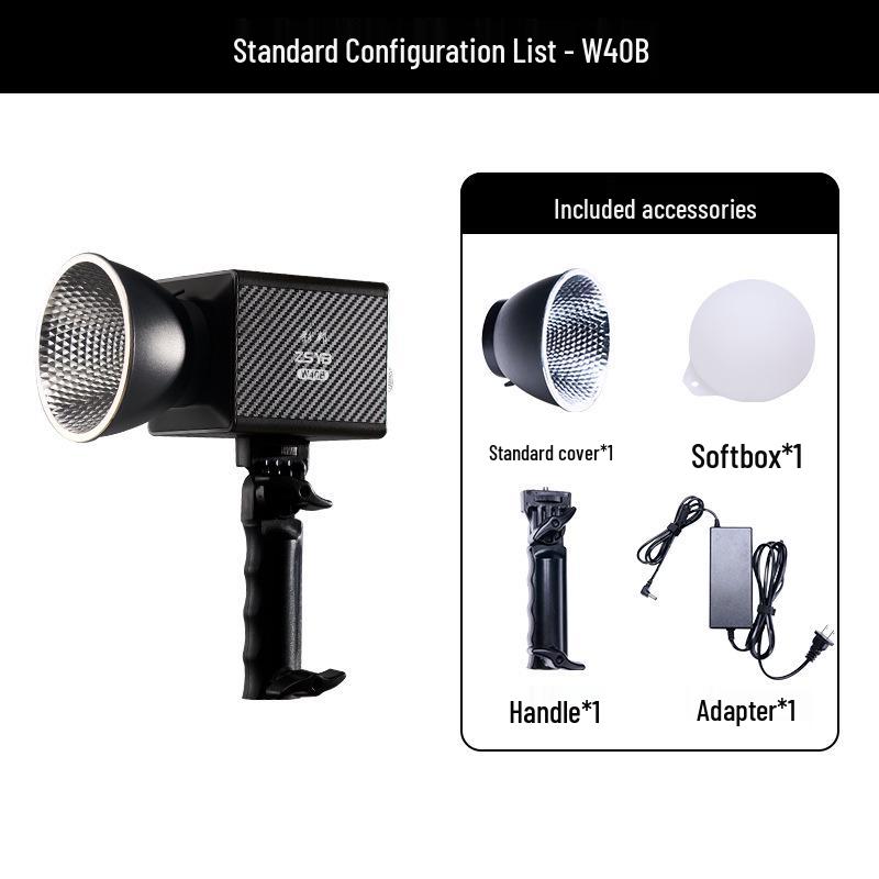 8W New Handheld COB 40W Outdoor Shooting Light for Portraits & Live Room