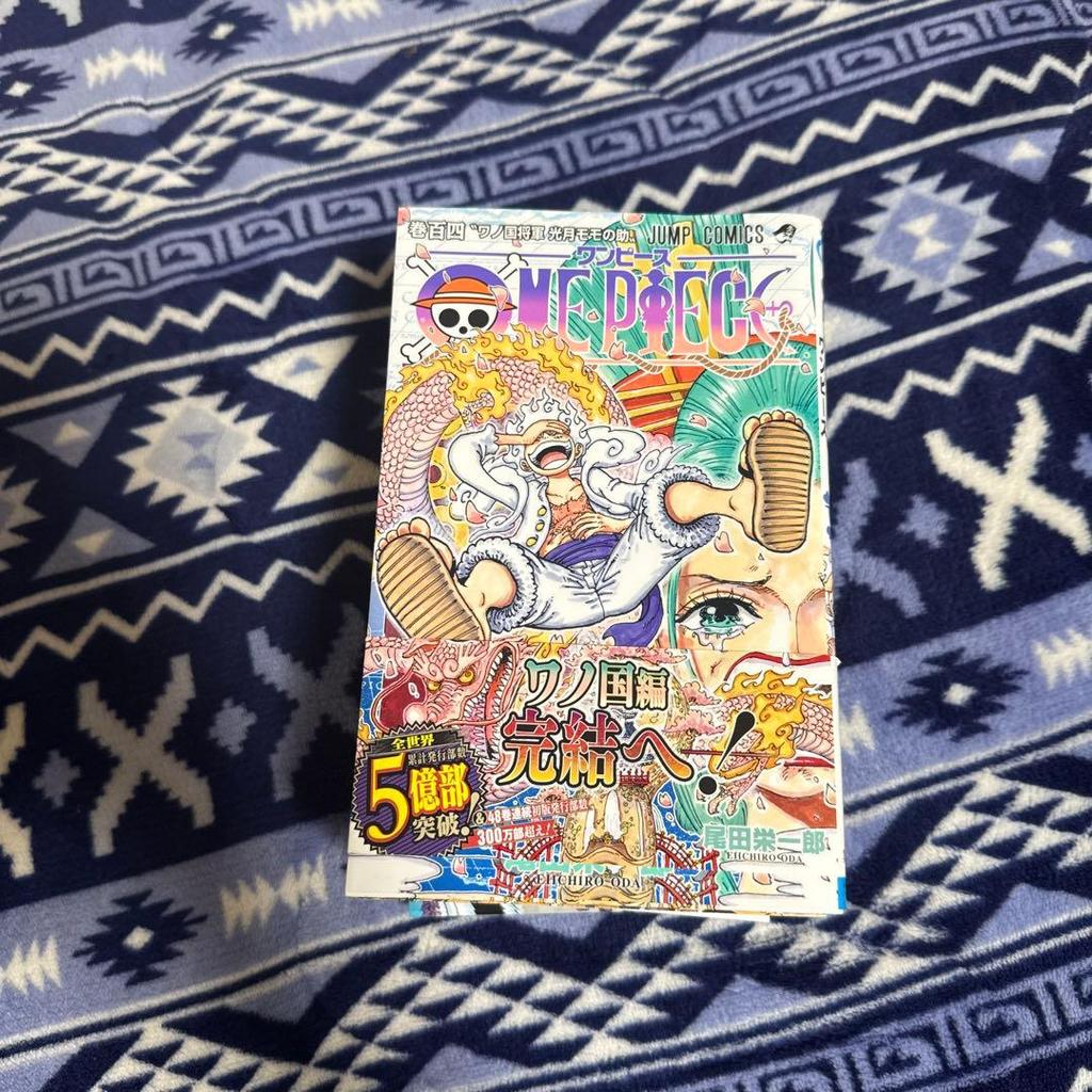 [USED] Complete Set of First Edition ONE PIECE Volumes 101-105, Almost All with Original Dust Jackets.