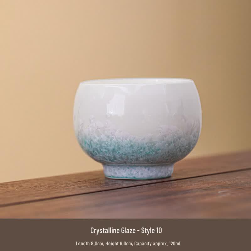Crystalline Glaze Ceramic Teacup