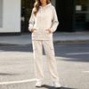 Women's -Lined Casual Hoodie and Sweatpants 2 Piece Set with Pockets Long Sleeve
