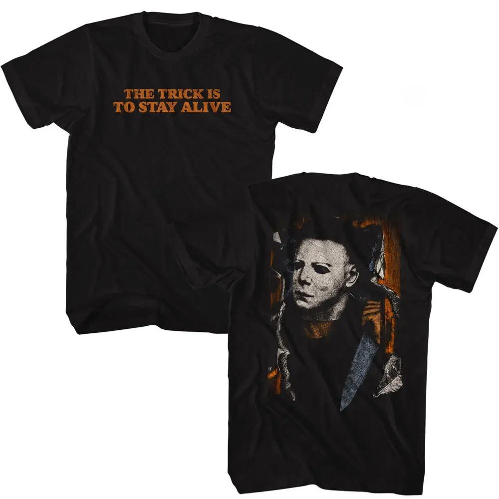 Halloween Michael Myers Horror Movie Print Cotton Short Sleeve TShirt Unisex Women Summer Vintage Streetwear Casual Tee Tops