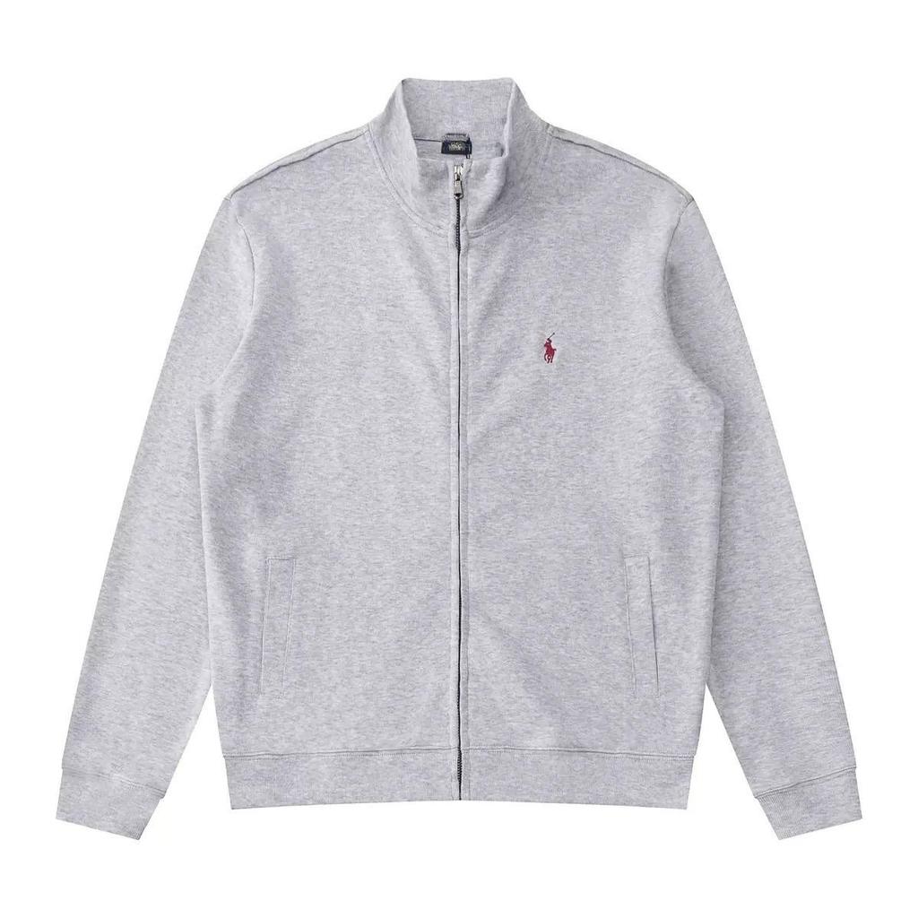 RogueWave Men's Embroidered Zipper Stand Up Collar Head Luxury Fashion Soft Tops