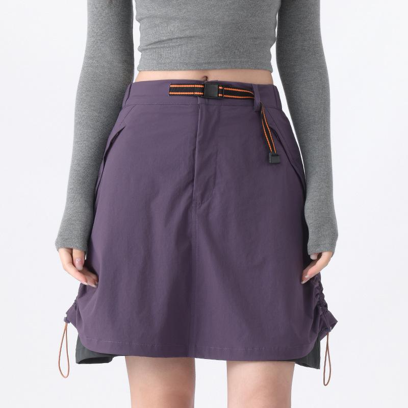 Lightweight Women s High-Waist Tennis Skirt - Breathable, Summer Activewear for a Nude Feel