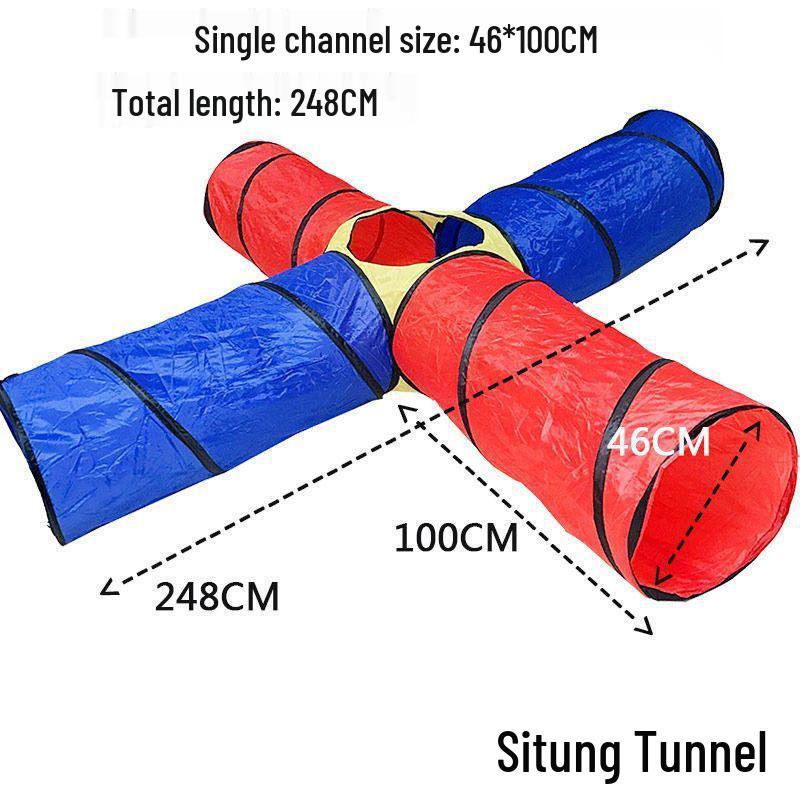 Sunshine Rainbow Children's Crawling Tunnel - Sensory Integration Training Tent for Infants and Toddlers