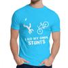 Faccio le mie acrobazie in bicicletta Maglietta Divertente da Bici Casual Girocollo Uomo Geek S