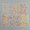 12 Sheet/set 3D Nail Stickers Autumn Winter Maple Leaf Transfer Sliders Paper Nail Decals for Manicures Wraps Tip