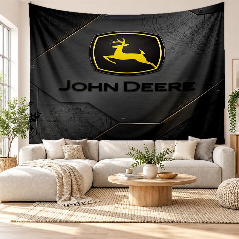 John Deere Wall Tapestry, Soft Fabric Wall Hanging, Decorative Backdrop For Bedroom Home Wall Art