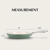 Nonstick Ceramic Frying Pan 8 Inch Omelet Pan Skillet Stainless Steel Handle Chef's Pan Induction Compatible Frying Pan