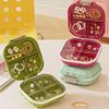 Durable Mini Portable Storage Box Moisture-proof 7 Grids Trinkets Storage Case Sealed Pill Boxes
