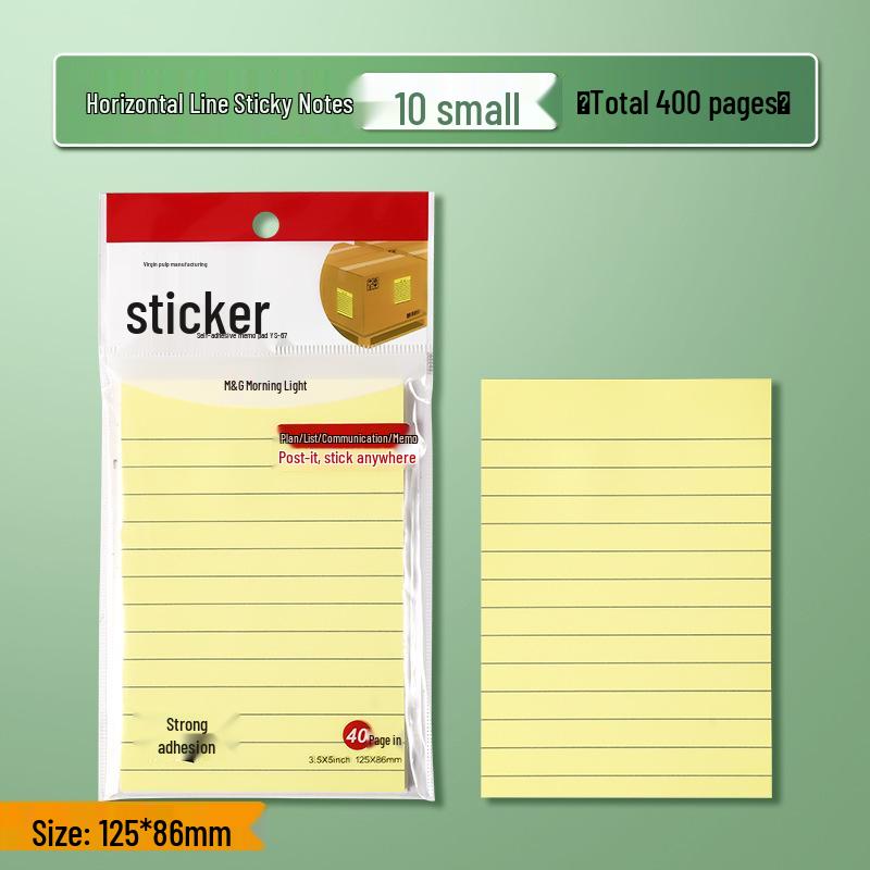 Mornsun Large Lined Sticky Notes for Students