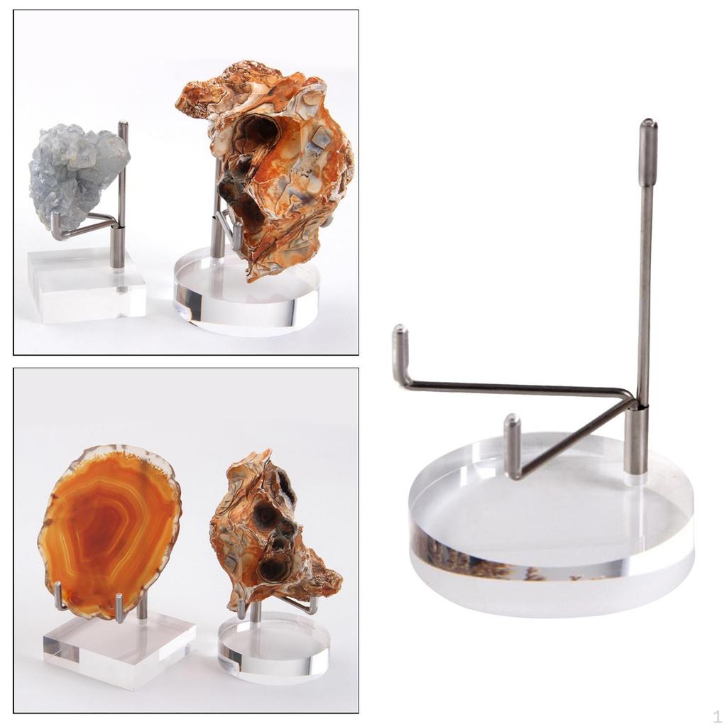 Acrylic Display Round Base for Rocks Stones