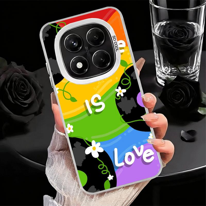 LGBT Rainbow Love Is Love Soft Phone Case for Xiaomi Redmi Note 13 14 15 Pro Plus 12S 12 11S 11 11T 10S 10 Shockproof Cover Back