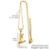 Couple Hugging Pendant Necklace For Women Men Stainless Steel Gold Color Hiphop Sports Love Chain Jewelry Valentine's Day Gift