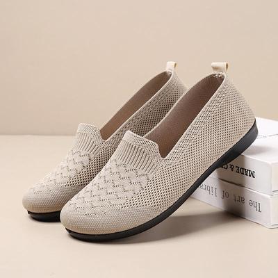 Scarpe basse da donna casual primaverili traspiranti - Scarpe comode da madre con suola morbida