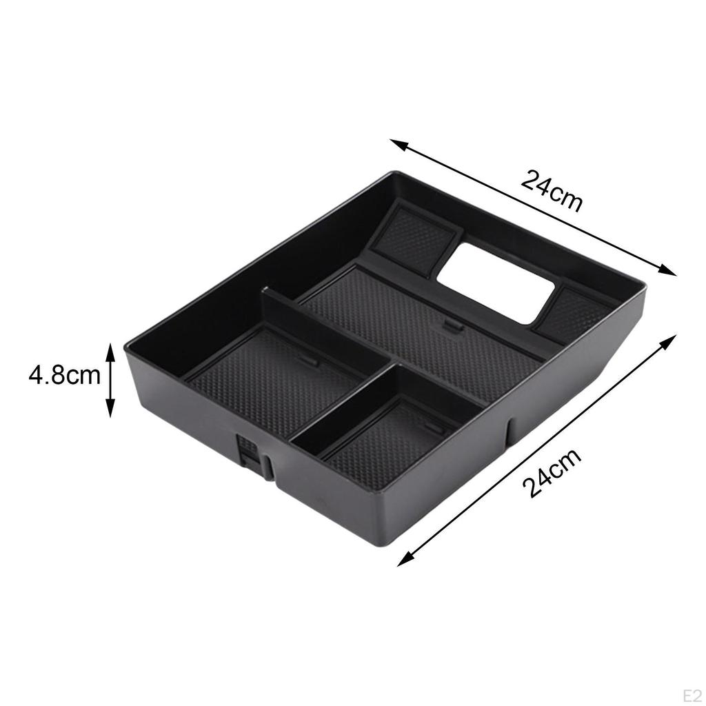 Automotive Center Console Organizer with Cable Slot Armrest Storage Box for L9