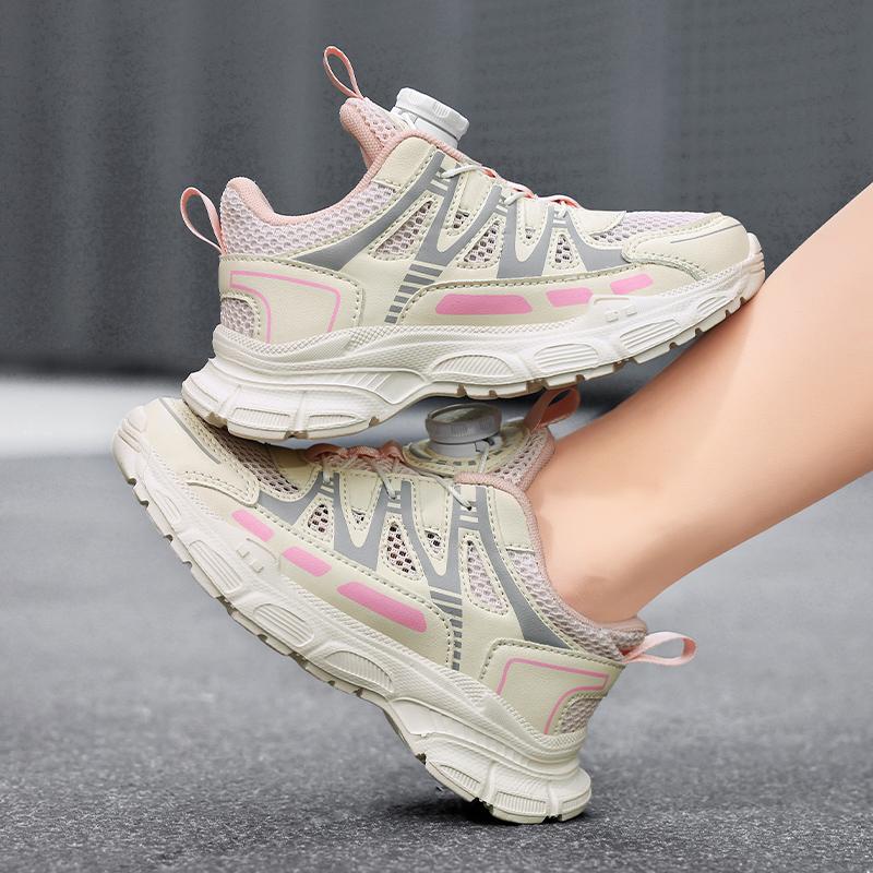 Girls Breathable Mesh Sneakers Lightweight Summer Shoes School Campus Walking Shoes Daily Student Footwear Lightweight Daily Wear