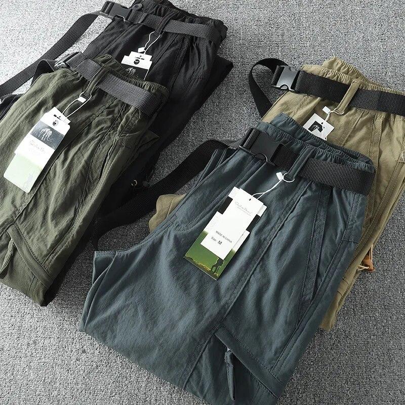 Waterproof Pants Men Cargo Spring Summer Quick Dry Trousers Men's Outdoor Sports Trekking Camping Fishing Pants