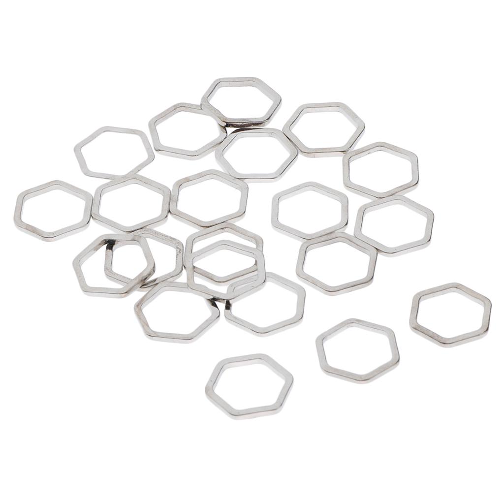 20 kusů kovových přívěsků na výrobu šperků 7x7mm