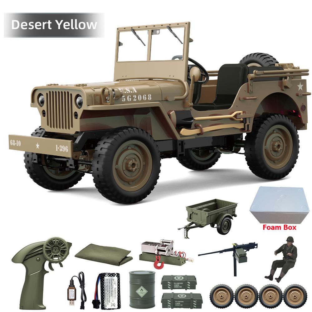 JJRC C8815 RC Car 1/10 WILLYS 1941 4WD RTR RC Crawler 2.4G Remote Control Car Off-road Climbing Military RC Truck Toys Gift