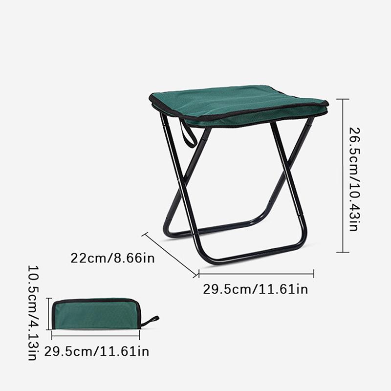 

Складной ультралегкий маленький портативный стул Mazar для кемпинга, стул для рыбалки, похода, барбекю, пикника, кемпингового снаряжения зелёный